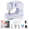 White Lavender Mini Electric Sewing Machine Portable - GiFTiFY