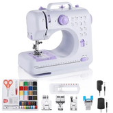 White Lavender Mini Electric Sewing Machine Portable - GiFTiFY