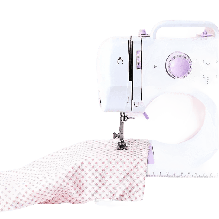 White Lavender Mini Electric Sewing Machine Portable - GiFTiFY