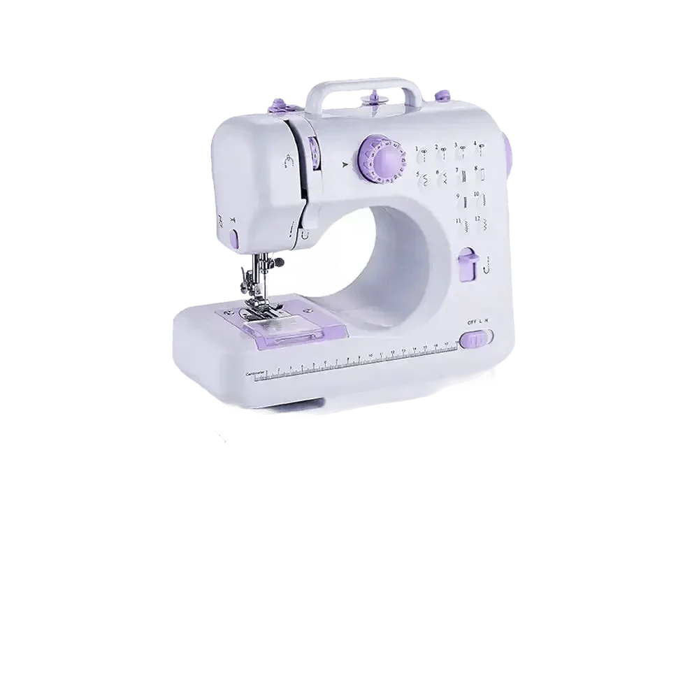 White Lavender Mini Electric Sewing Machine Portable - GiFTiFY