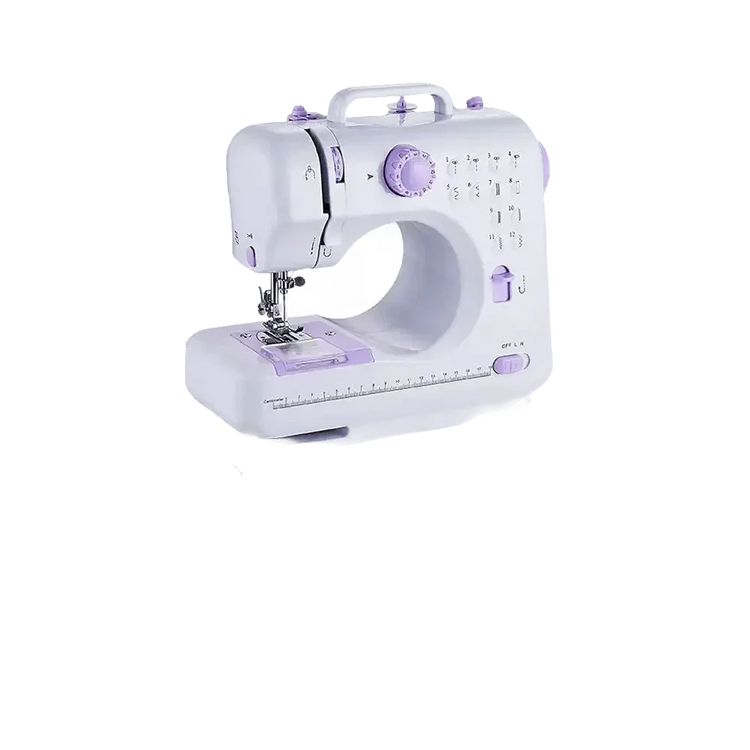 White Lavender Mini Electric Sewing Machine Portable - GiFTiFY