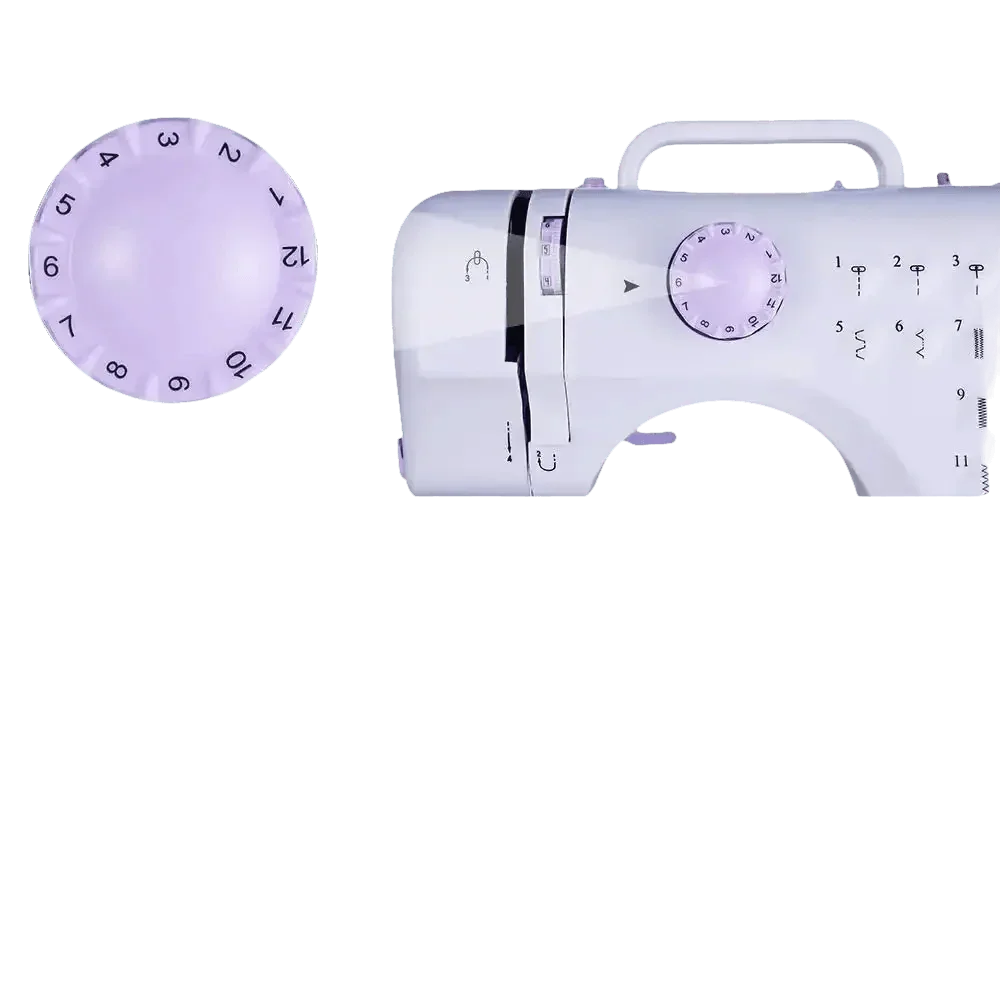 White Lavender Mini Electric Sewing Machine Portable - GiFTiFY