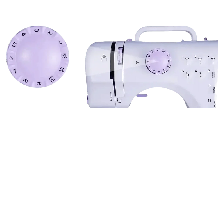 White Lavender Mini Electric Sewing Machine Portable - GiFTiFY