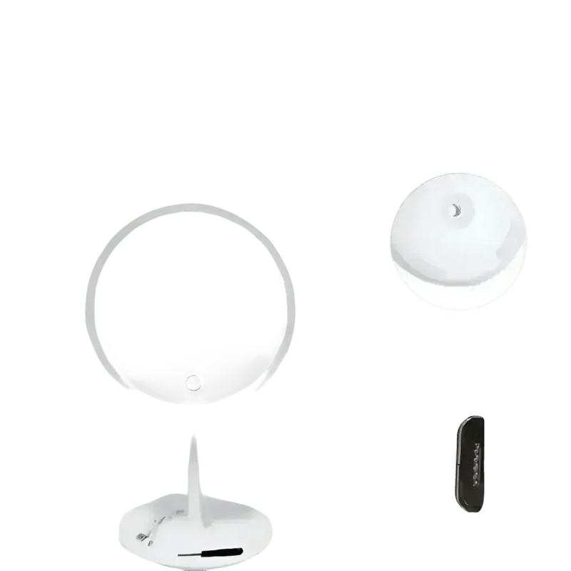 White LED Daylight Makeup Mirror USB Battery face mirror by Rockbrook Daily Store