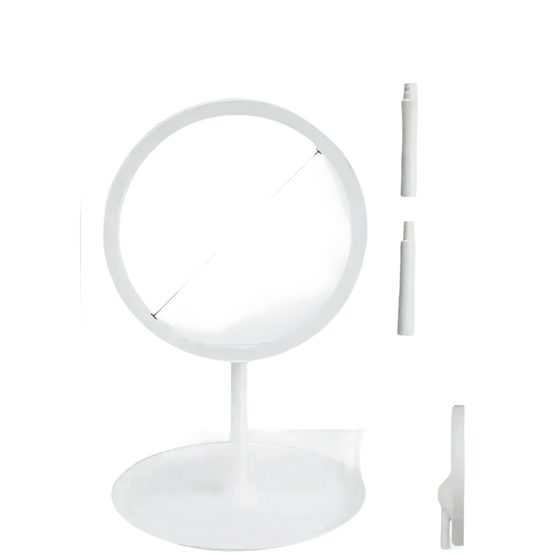 White LED Daylight Makeup Mirror USB Battery face mirror by Rockbrook Daily Store