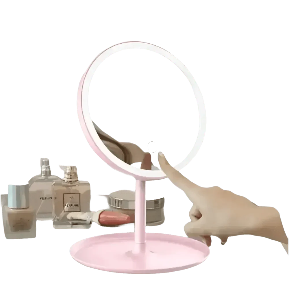 White LED Daylight Makeup Mirror USB Battery face mirror by Rockbrook Daily Store