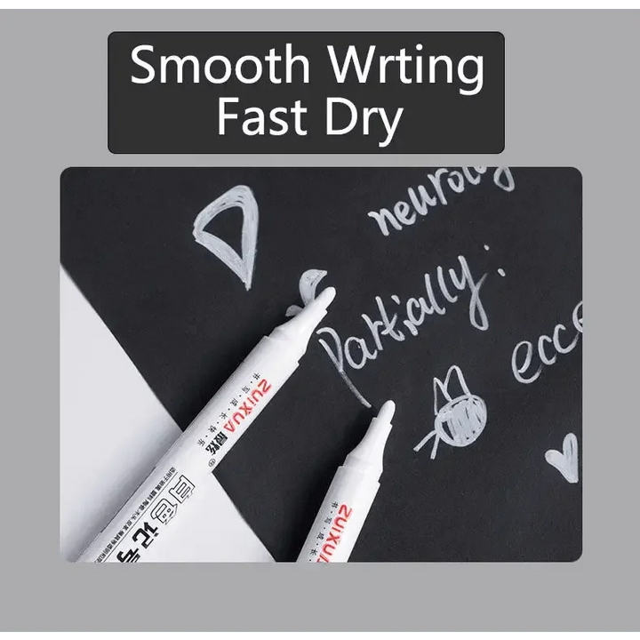 White Oily Marker Pen Set - GiFTiFY