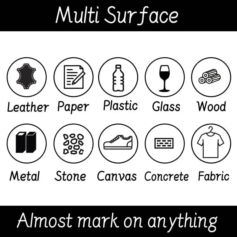 White Oily Marker Pen Set - GiFTiFY