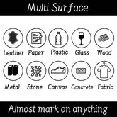 White Oily Marker Pen Set - GiFTiFY