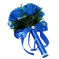 White Rose Wedding Bouquet Artificial Silk Rose