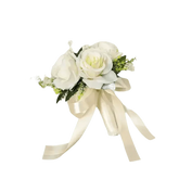 White Rose Wedding Bouquet Artificial Silk Rose - GiFTiFY