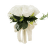 White Rose Wedding Bouquet Artificial Silk Rose - GiFTiFY