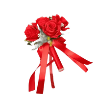 White Rose Wedding Bouquet Artificial Silk Rose