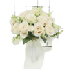 White Silk Flowers Wedding Bouquet - GiFTiFY