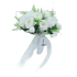 White Silk Flowers Wedding Bouquet - GiFTiFY