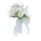 White Silk Flowers Wedding Bouquet - GiFTiFY