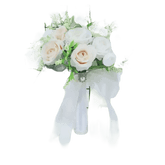 White Silk Flowers Wedding Bouquet - GiFTiFY