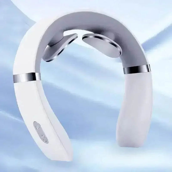 White Silver Portable Cervical Massager - GiFTiFY