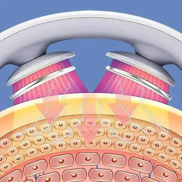 White Silver Portable Cervical Massager - GiFTiFY