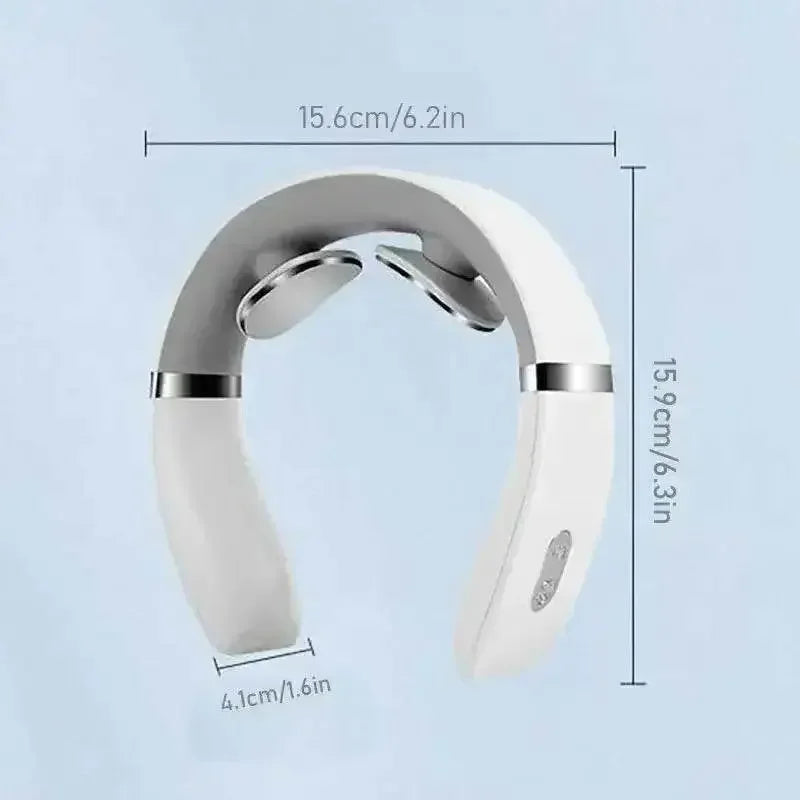 White Silver Portable Cervical Massager - GiFTiFY
