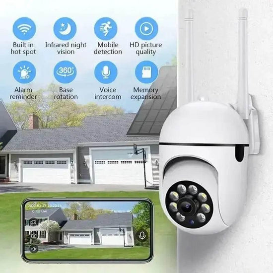 White WiFi IP Camera Smart Home Surveillance - GiFTiFY