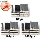 Wholesale 50/1000pcs Lip Brushes Applicators Eyelashes Brush Lipstick Brush Lip Gloss Applicator Wands Makeup Beauty Tool - GiFTiFY