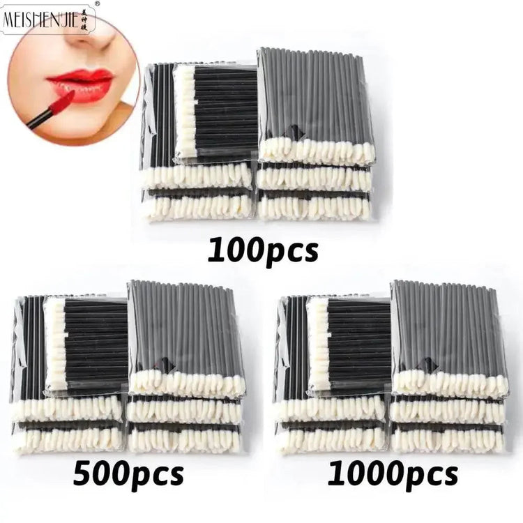 Wholesale 50/1000pcs Lip Brushes Applicators Eyelashes Brush Lipstick Brush Lip Gloss Applicator Wands Makeup Beauty Tool - GiFTiFY