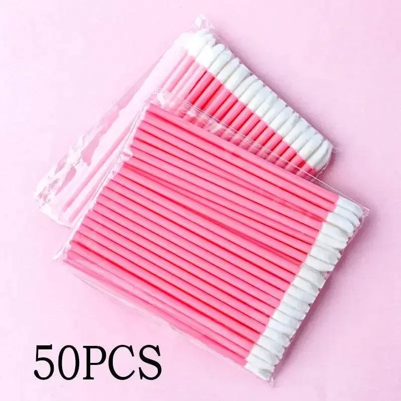 Wholesale 50/1000pcs Lip Brushes Applicators Eyelashes Brush Lipstick Brush Lip Gloss Applicator Wands Makeup Beauty Tool - GiFTiFY