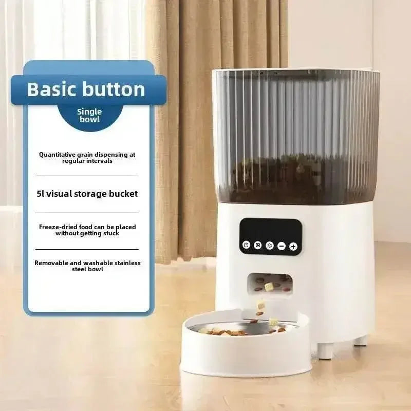 WiFi Single Bowl Cat Automatic Feeder - GiFTiFY