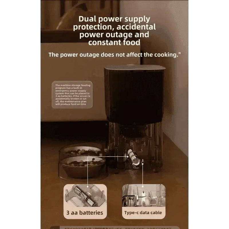 WiFi Single Bowl Cat Automatic Feeder pet feeder by DSERS