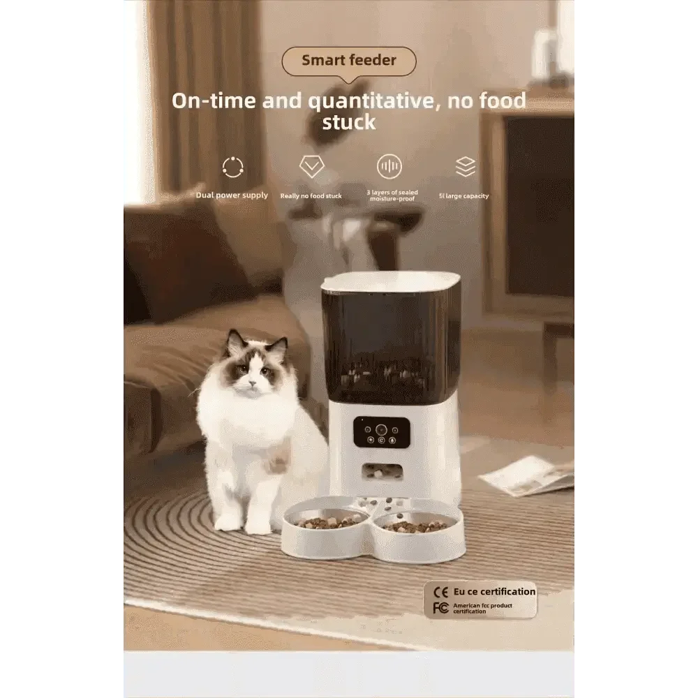 WiFi Single Bowl Cat Automatic Feeder - GiFTiFY
