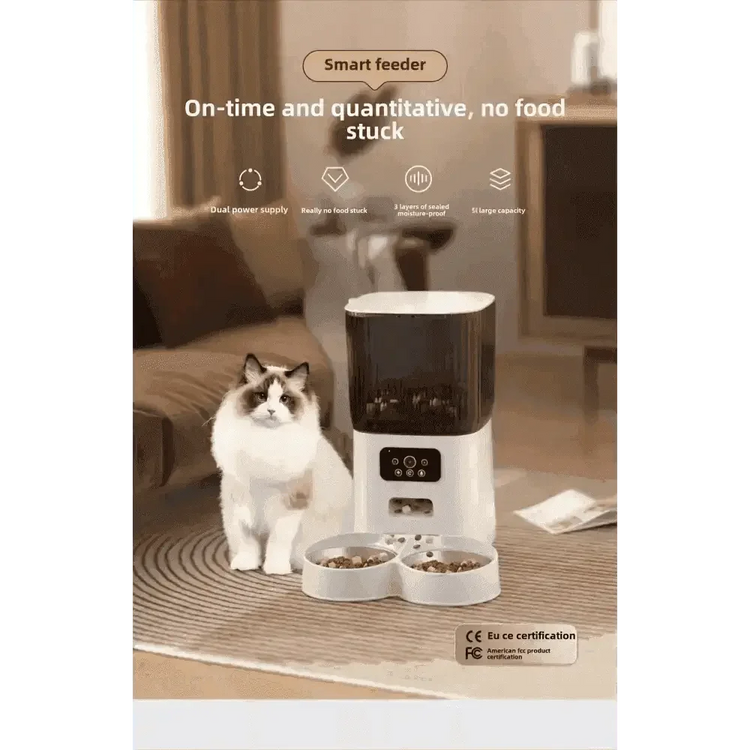 WiFi Single Bowl Cat Automatic Feeder - GiFTiFY