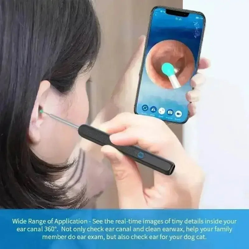 Wireless Ear Cleaning Mobile phone Link Camera LED light Wireless Ear Endoscope Earwax Cleaning - GiFTiFY