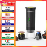 Wireless Electric Portable Espresso Coffee Machine for Car & Home Camping Coffee Maker 3-in-1 Capsule Powder Travel Coffee Maker - GiFTiFY