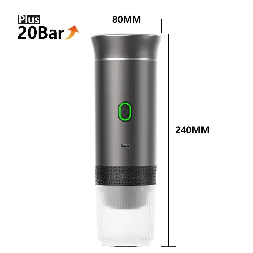 Wireless Electric Portable Espresso Coffee Machine for Car & Home Camping Coffee Maker 3-in-1 Capsule Powder Travel Coffee Maker coffee maker by Dropshee