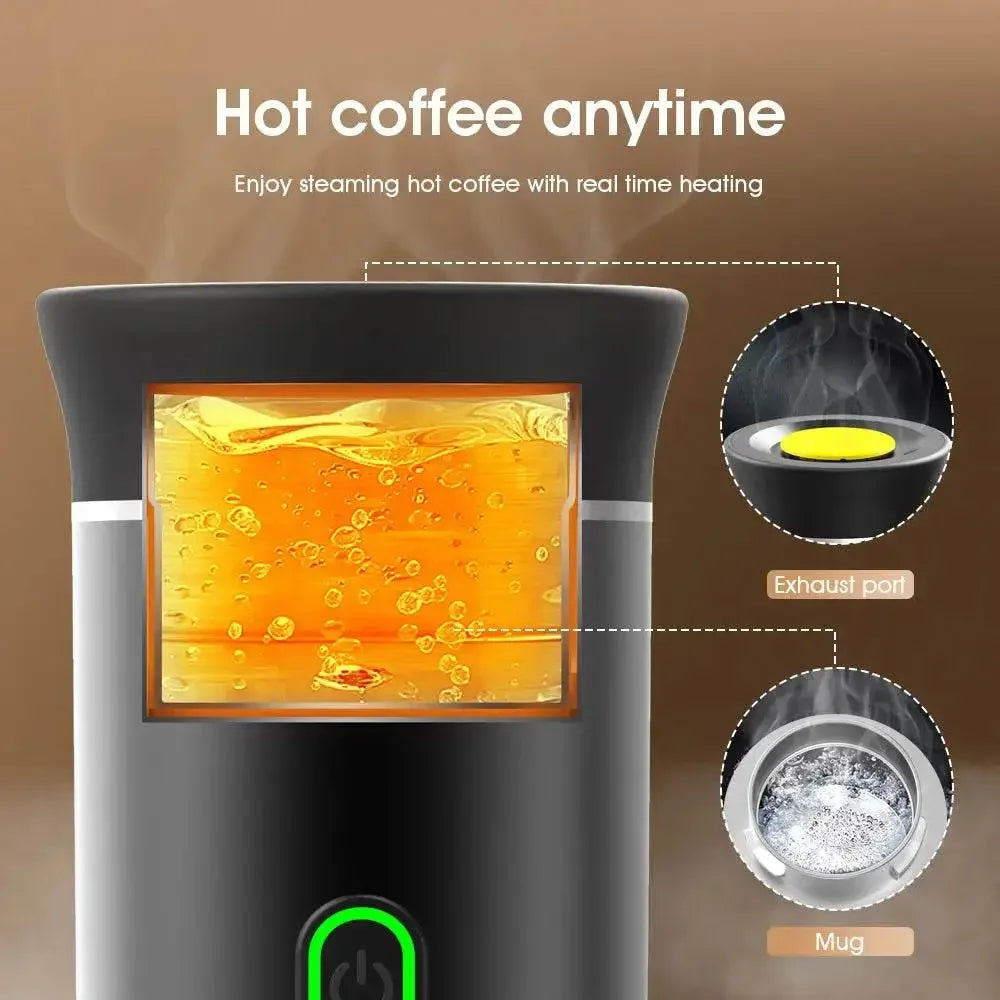 Wireless Electric Portable Espresso Coffee Machine for Car & Home Camping Coffee Maker 3-in-1 Capsule Powder Travel Coffee Maker coffee maker by Dropshee