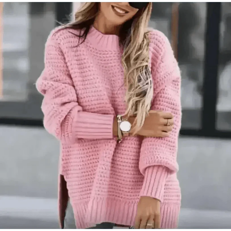 Womens Oversized Knit Mock Neck Pullover Sweater women Attire by Women Winter Coats Store OMCHION Official Store