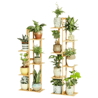Support à plantes à plusieurs niveaux pour pots de fleurs colorés