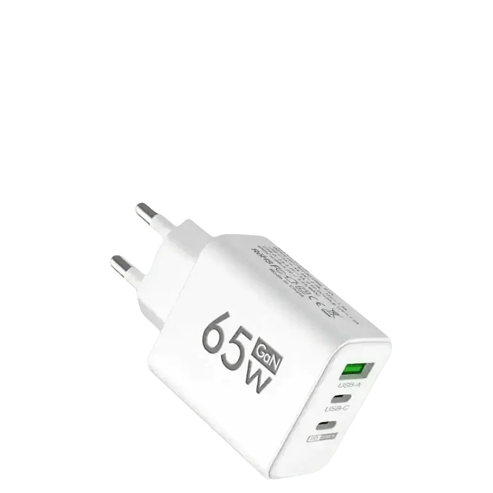 Yellow 65W GaN USB Charger Type C Adapter USB Charger by Cellphone 3C Store