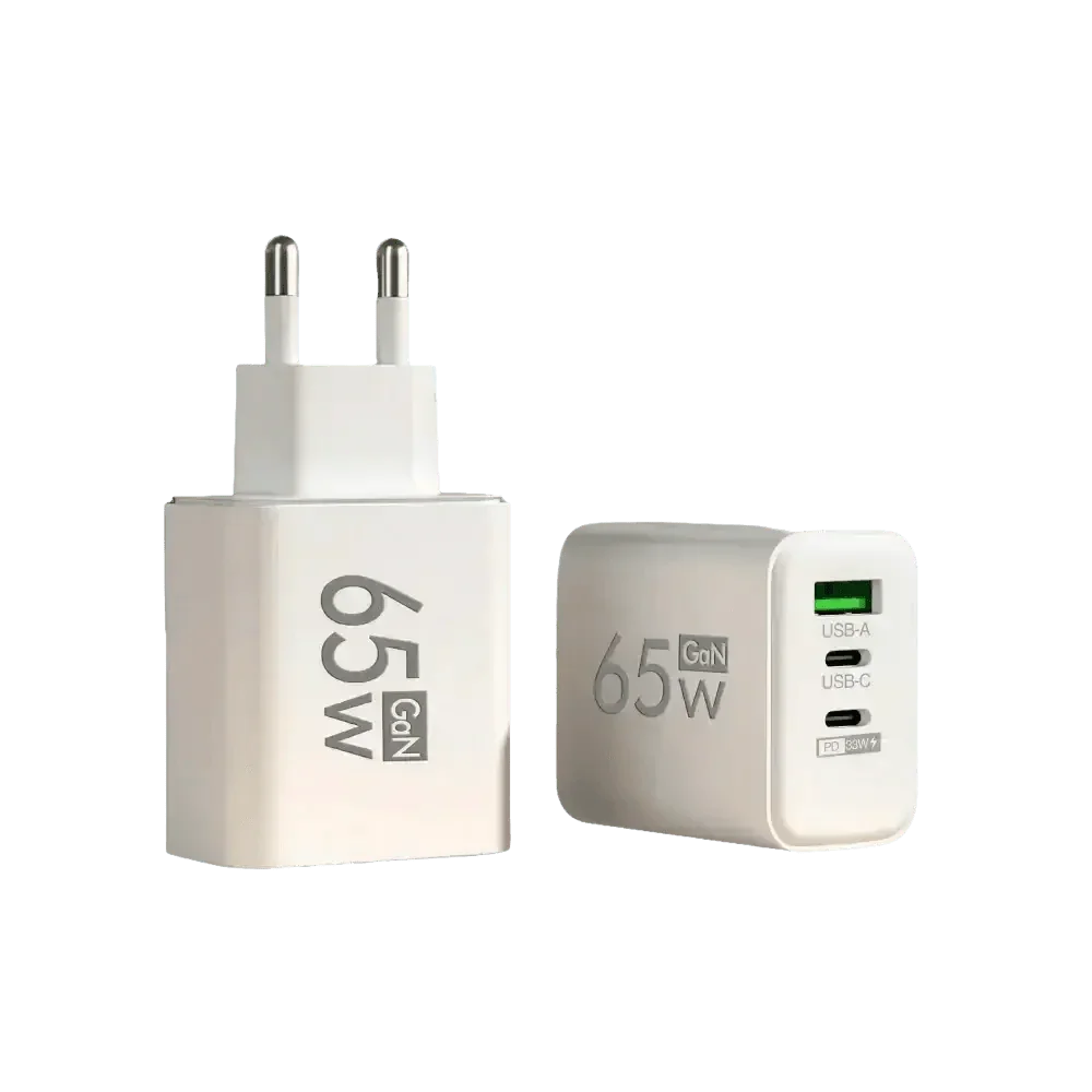 Yellow 65W GaN USB Charger Type C Adapter USB Charger by Cellphone 3C Store