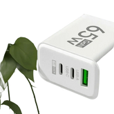 Yellow 65W GaN USB Charger Type C Adapter USB Charger by Cellphone 3C Store