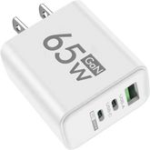 Yellow 65W GaN USB Charger Type C Adapter USB Charger by Cellphone 3C Store
