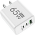 Yellow 65W GaN USB Charger Type C Adapter USB Charger by Cellphone 3C Store