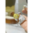 Yellow Moissanite Fox Ring Animal Design 2 Carat Animal Ring - GiFTiFY