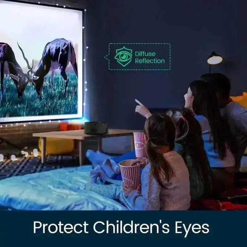 YT200 Mini Projector Black Phone Compatible - GiFTiFY