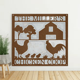 Chicken Coop Personalized Gifts - Custom Metal Sign - GiFTiFY